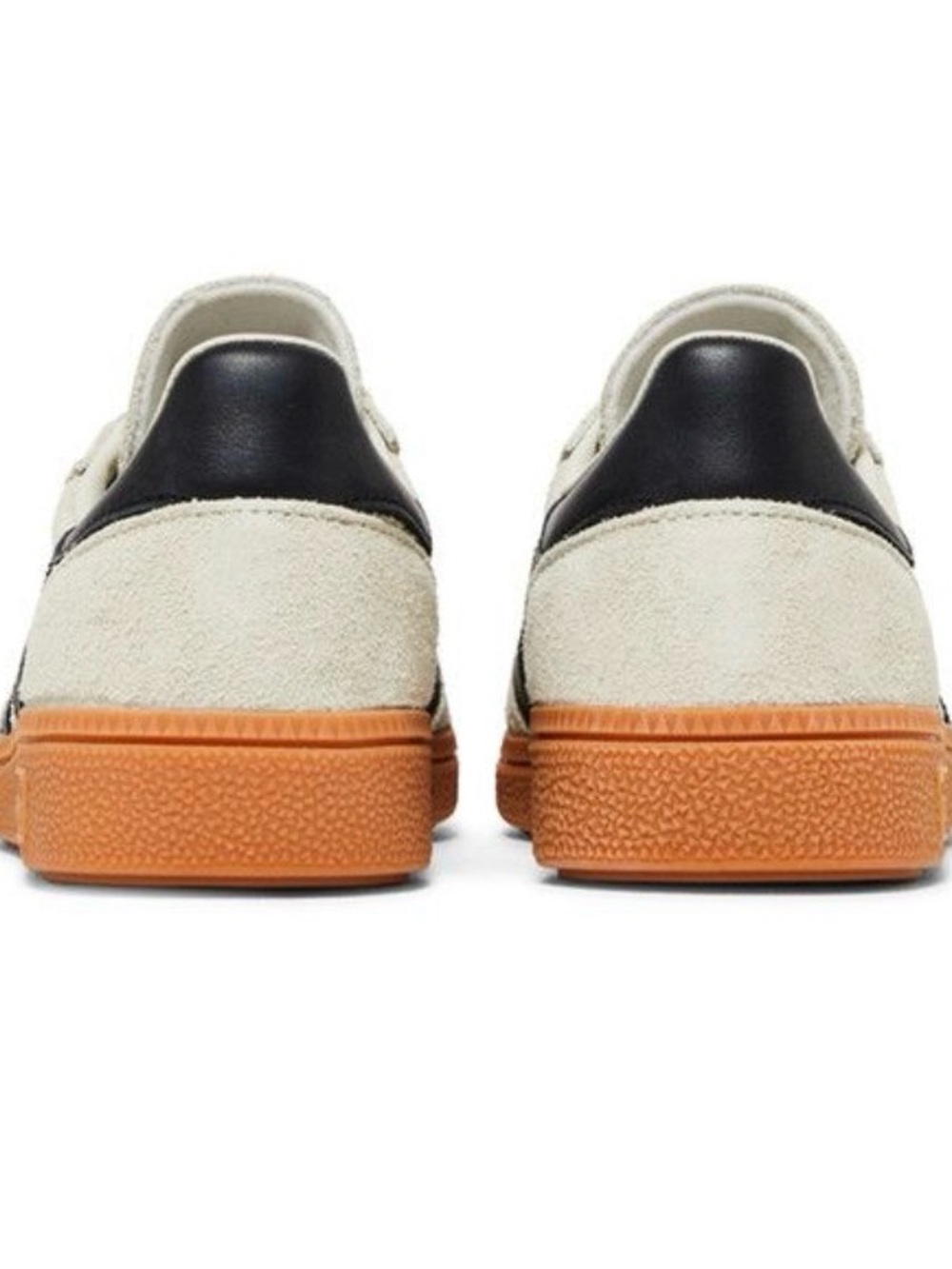 adidas Spezial Suede Sneaker in Off-White and Black with Gum Sole - Picture 3 of 6